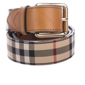 Burberry men Mark Horseferry nova check belt 42